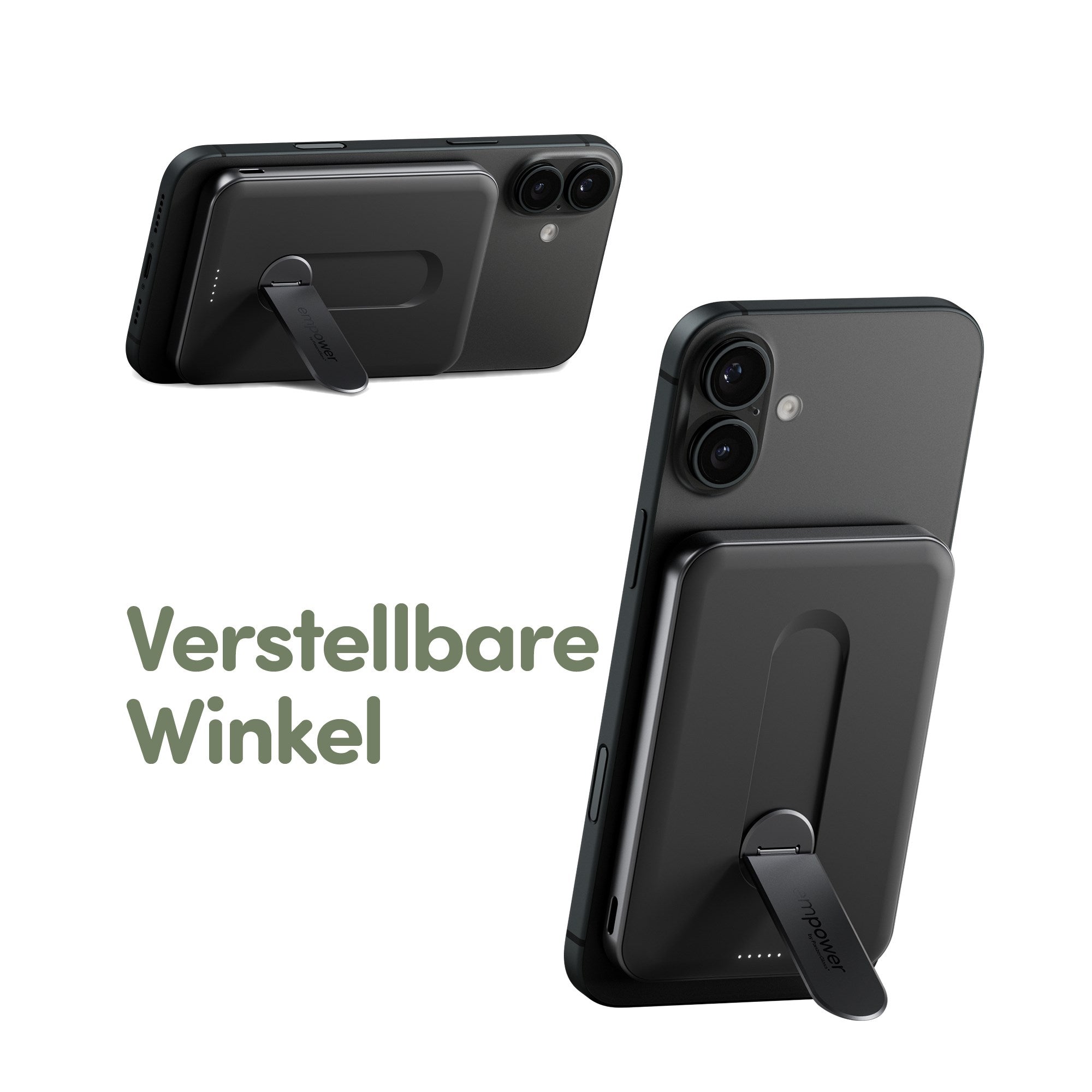 empower™ by PanzerGlass® empower™ Bank m. Spin Stand | 5000mAh | Weltall Schwarz